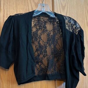 Torrid Black Lace Cardigan
